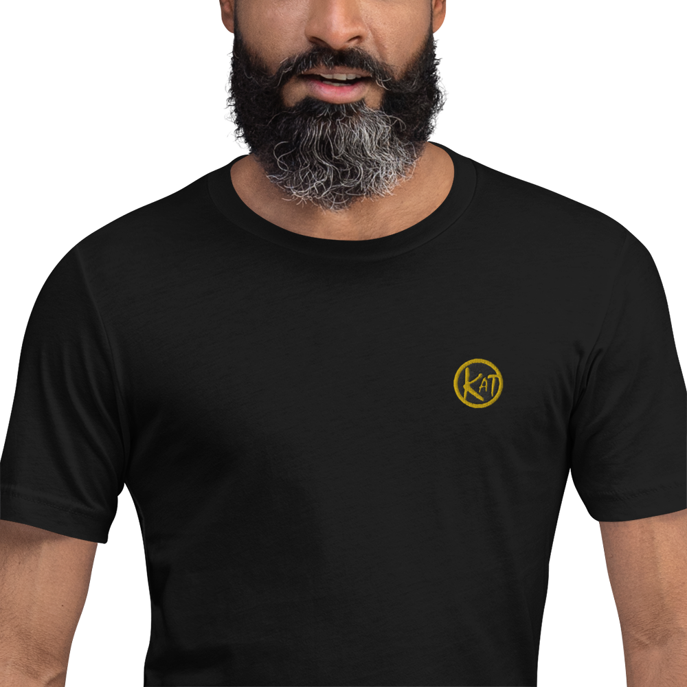 T-shirt noir Logo KAT brodé